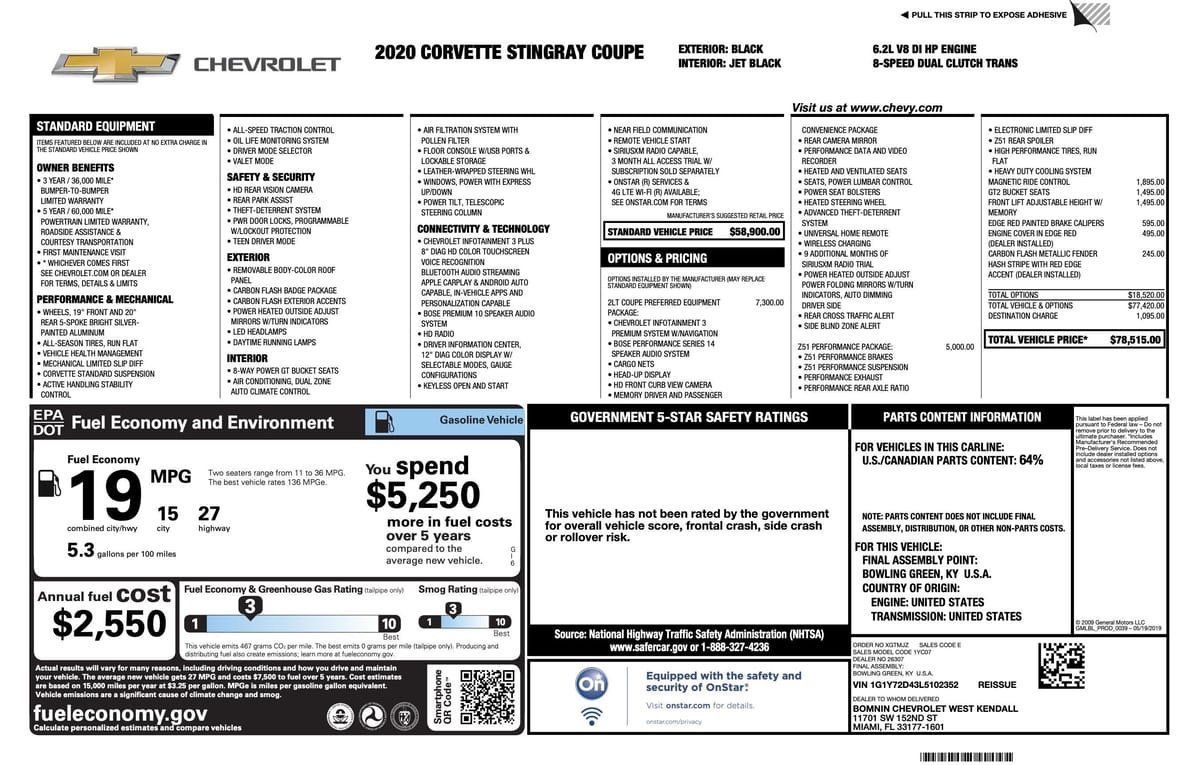 2020 Chevrolet Corvette Stingray Coupe 2LT - Image 27