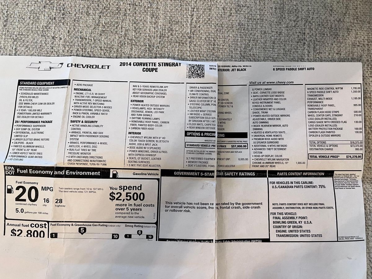2014 Chevrolet Corvette Stingray Z51 Coupe - Image 20